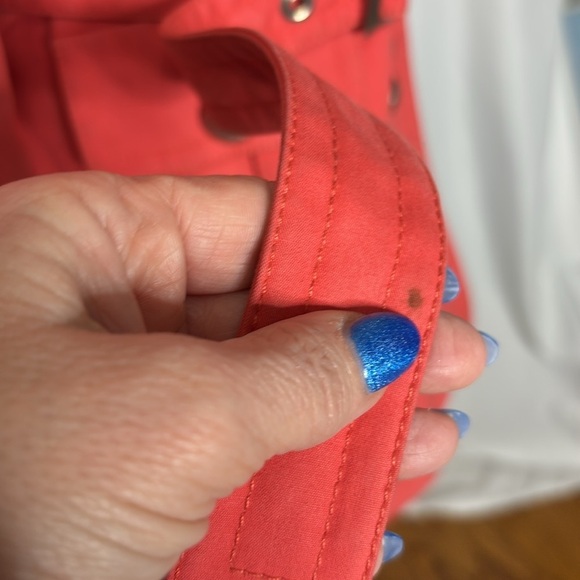 ST JOHN Double Breasted Trench Coat with Hammered Silver Buttons - Picture 10 of 12